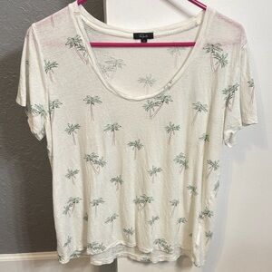 Rails Palm Tree Print Short Sleeve Tee